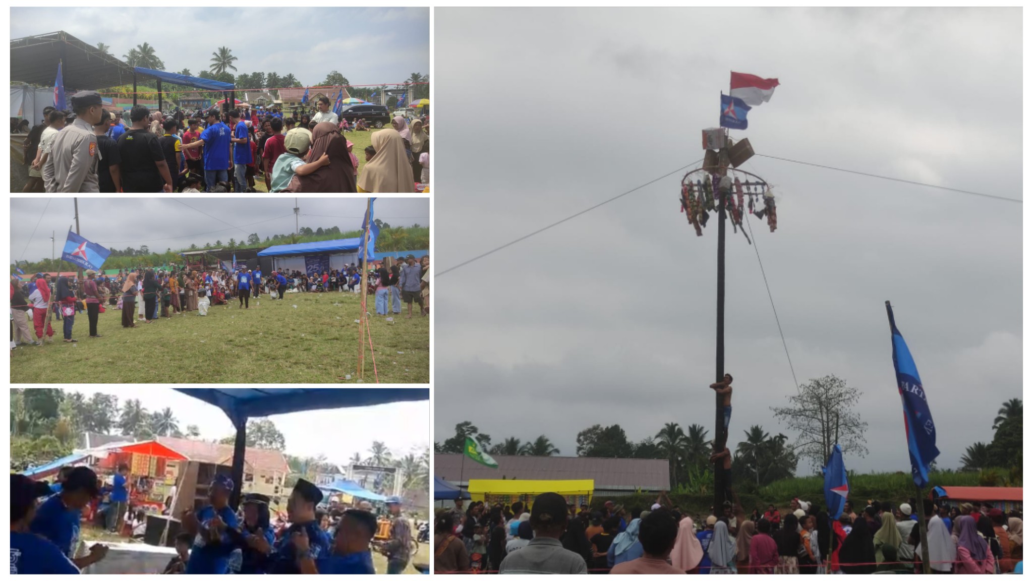Perayaan HUT Partai Demokrat di Pasrujambe Aman dan Meriah